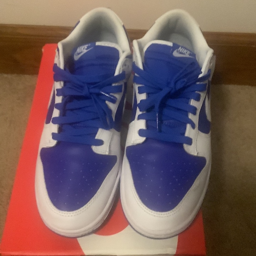 I’m selling some dunk it blue and white